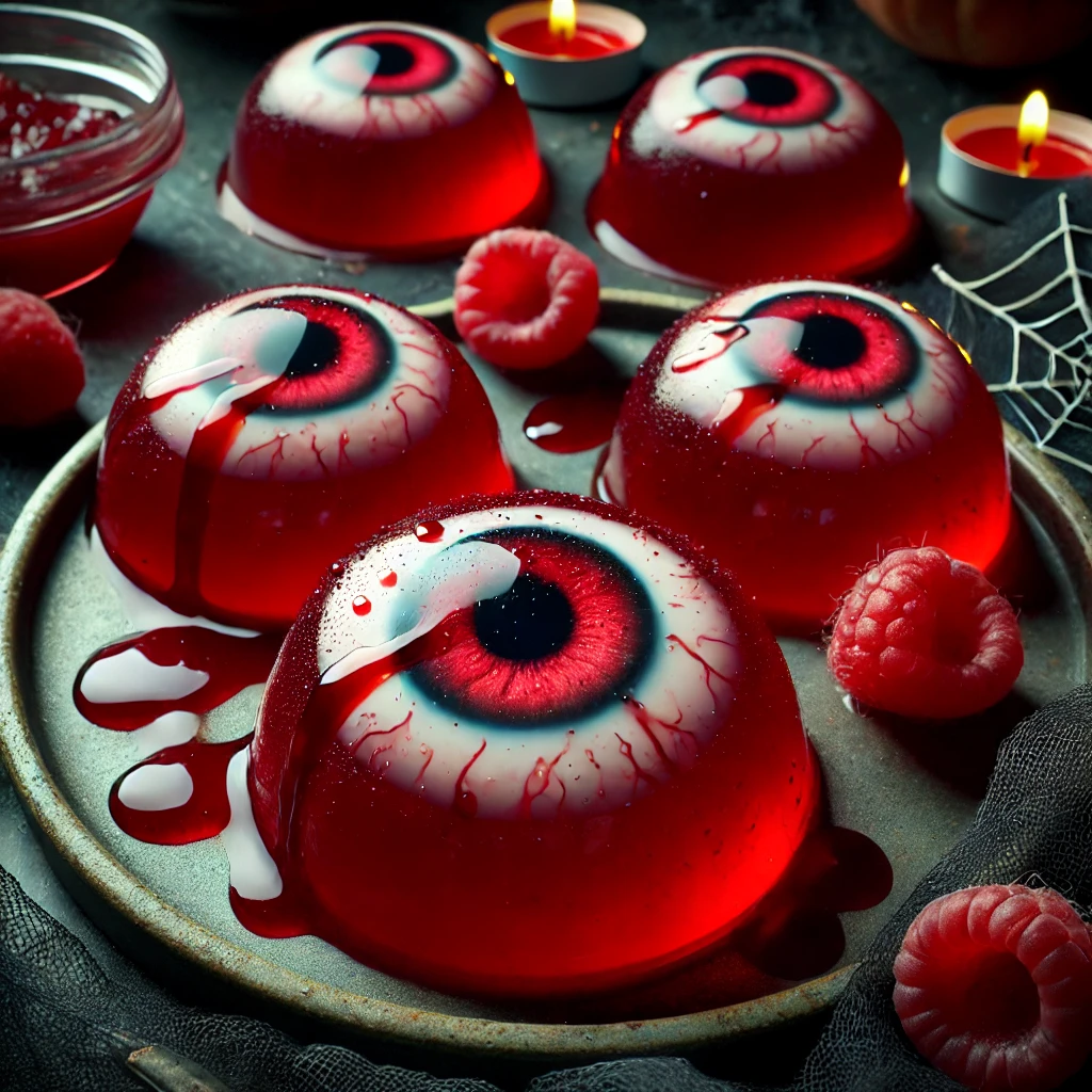 Receta de Ojos de Gelatina para Halloween