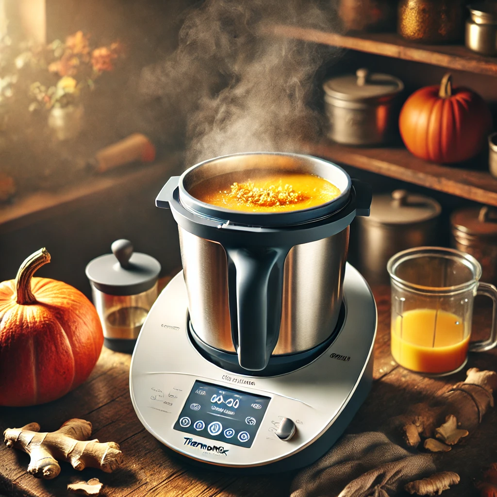 Cocción de la crema de Calabaza en Thermomix