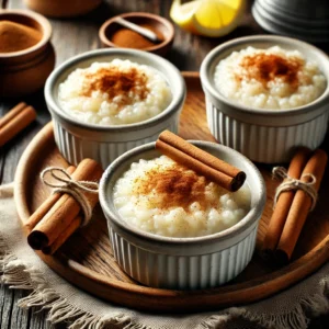 Emplatado de la Receta de Arroz con Leche