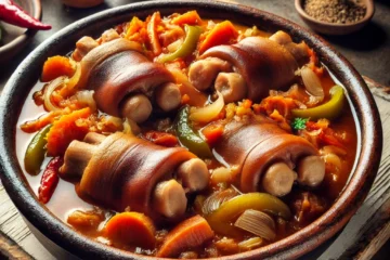 Receta de Manitas de Cerdo en cazuela de barro